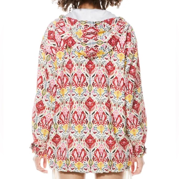 Alice + Olivia Stacia Print Anorak Quarter Zip Pullover Hoodie - Picture 8 of 16